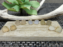 Load image into Gallery viewer, Druzy Teardrop Stud Earring