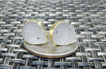 Load image into Gallery viewer, Druzy Teardrop Stud Earring