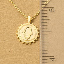Load image into Gallery viewer, Dainty Hamsa Necklace