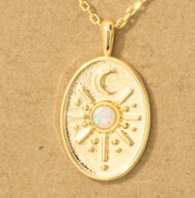 Load image into Gallery viewer, Opal Moon Necklace