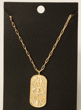 Load image into Gallery viewer, Evil-Eye Dog Tag Necklace