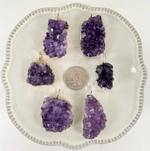 Load image into Gallery viewer, Druzy Amethyst Pendant