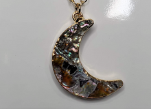 Load image into Gallery viewer, Abalone Crescent Necklace

