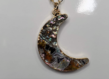 Load image into Gallery viewer, Abalone Crescent Necklace