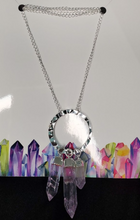 Load image into Gallery viewer, 3 Bar Amethyst Necklace - Silver