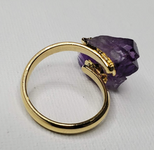Load image into Gallery viewer, Double-Amethyst Ring
