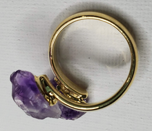 Load image into Gallery viewer, Double-Amethyst Ring