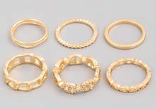 Load image into Gallery viewer, Chained Ring Set