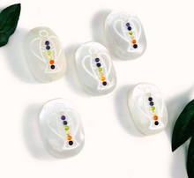 Load image into Gallery viewer, Selenite - Chakra Palm Stone