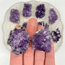 Load image into Gallery viewer, Druzy Amethyst Pendant
