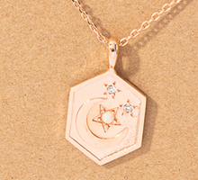 Load image into Gallery viewer, Hexa-Moon Necklace
