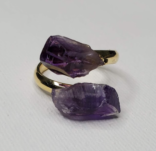 Double-Amethyst Ring