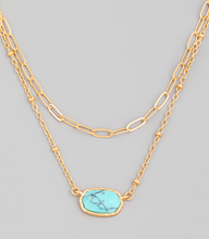 Load image into Gallery viewer, Oval Semi-Layered Necklace
