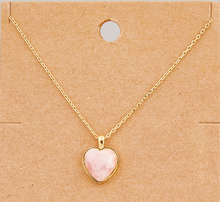 Load image into Gallery viewer, Rosey Heart Necklace
