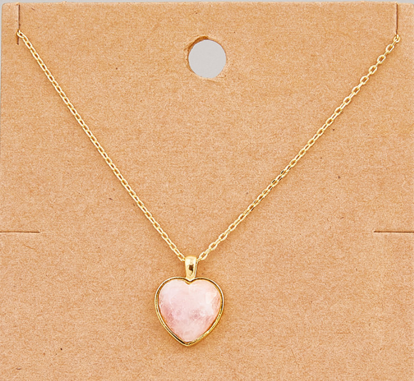 Rosey Heart Necklace
