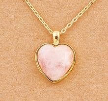 Load image into Gallery viewer, Rosey Heart Necklace
