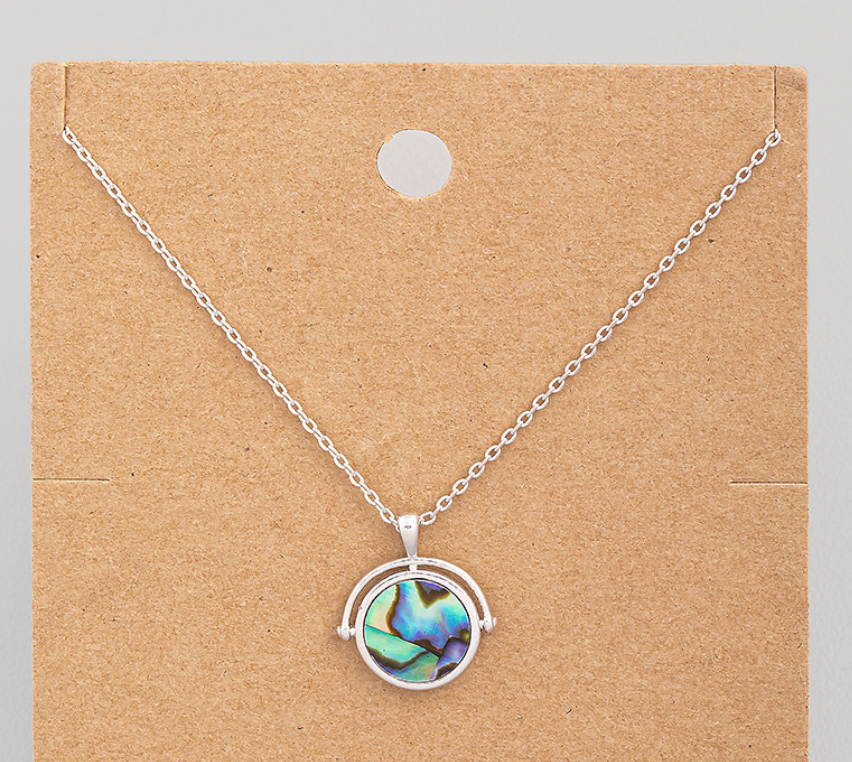 Abalone Disc Necklace