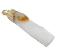Load image into Gallery viewer, Heal Me Selenite Pendant
